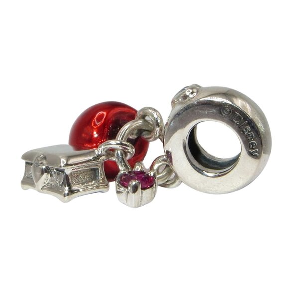 Pandora Disney Snow White Apple & Heart Enamel CZ & SS .925 Charm 797486CZRMX - Picture 4 of 7